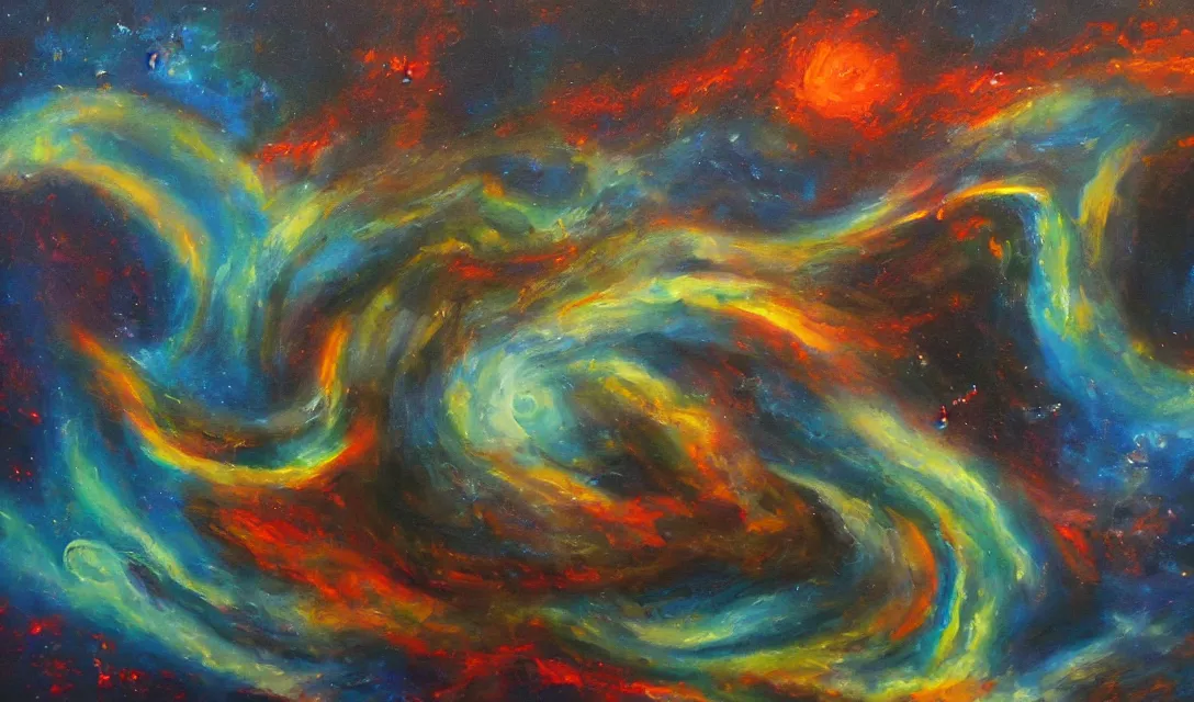 Image similar to astral dimension, oil painting