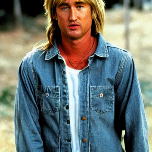 Prompt: Owen Wilson as Joe dirt