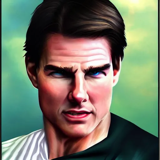 Prompt: tom cruise as mario!!!!!!!! hyper realistic