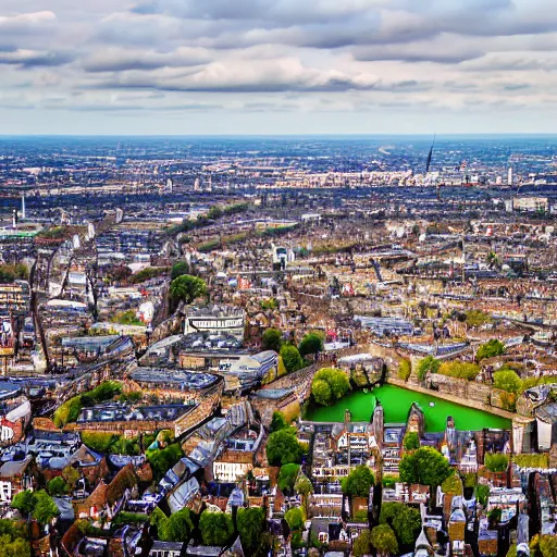 Image similar to 4 k photograph of clapham, london