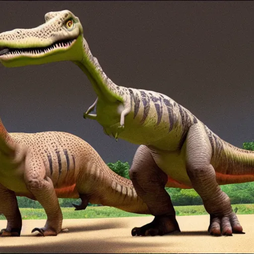 Prompt: what dinosaurs really looked like