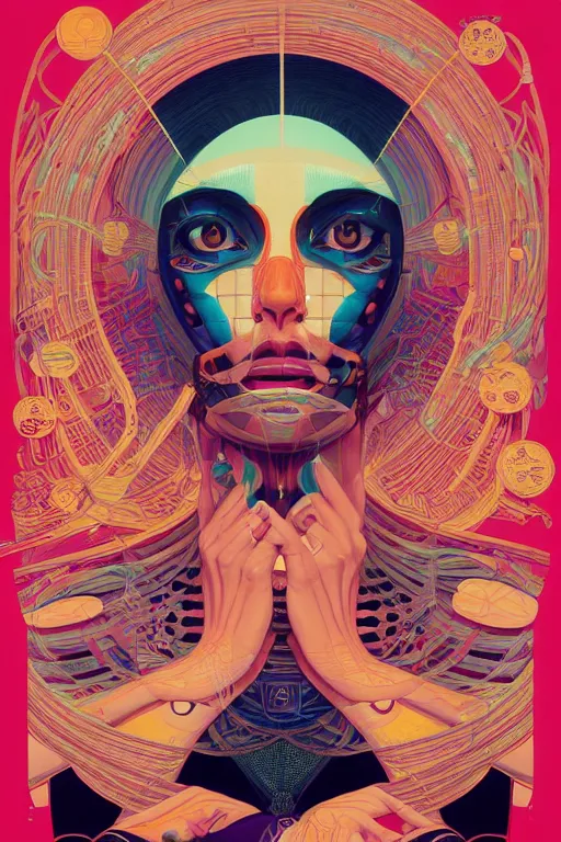 Image similar to portrait of godel's completeness theorem, by tristan eaton, victo ngai, peter mohrbacher, artgerm,