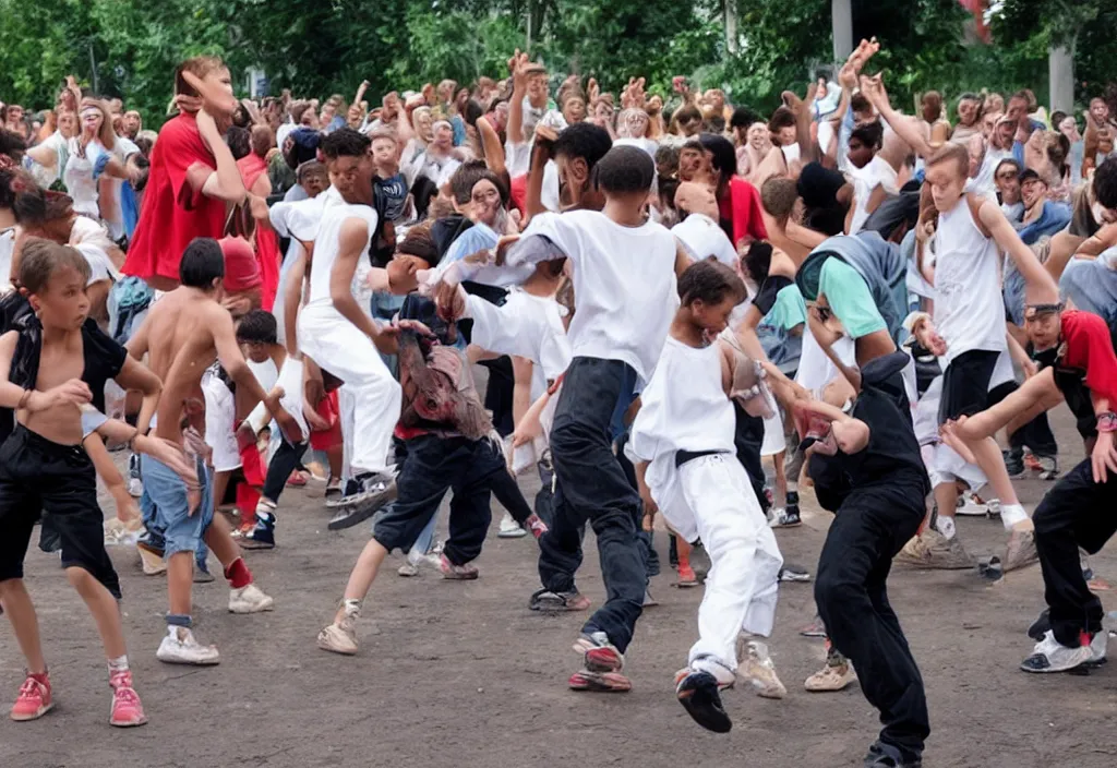 Image similar to jesus in a streetdance tournament