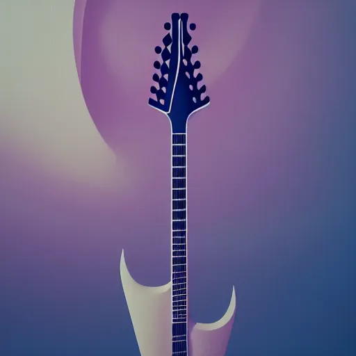 Prompt: God's Guitar of Metal Rock, in the style of beeple and Mike Winkelmann, intricate, epic lighting, cinematic composition, hyper realistic, 8k resolution