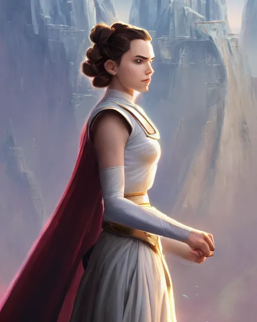 Image similar to Padme Amidala, full body, sharp details, sharp focus, elegant, highly detailed, illustration, by Jordan Grimmer and greg rutkowski and PiNe(パイネ) and 薯子Imoko and 香川悠作 and wlop and maya takamura, intricate, beautiful, Trending artstation, pixiv, digital Art