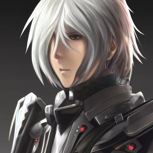 Image similar to male protagonist of xenoblade chronicles, anime style, hair down, symmetrical facial features, from arknights, futuristic clothes, hyper realistic, pale skin, 4 k, rule of thirds, extreme detail, detailed drawing, trending artstation, hd, scifi, d & d, realistic lighting, by alphonse mucha, greg rutkowski, sharp focus, backlit