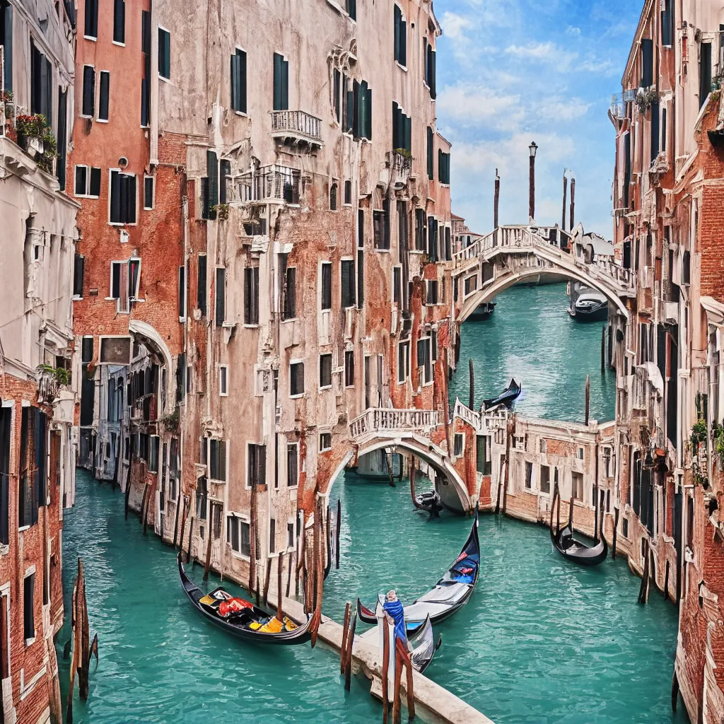 Image similar to venice full of bridges, photorealistic, real