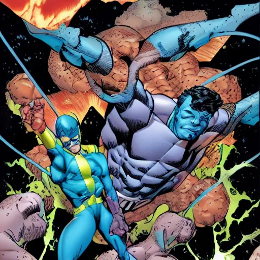 Image similar to A photo of Invincible #75 by Ryan Ottley, highly detailed, CGI, hyper-realistic, 8K