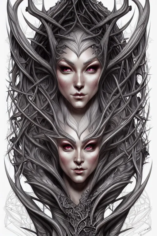 Image similar to digital art, centered elven ,intricate, veins, by James Jean and by artgerm , ultradetailed, charachter design, concept art, trending on artstation,