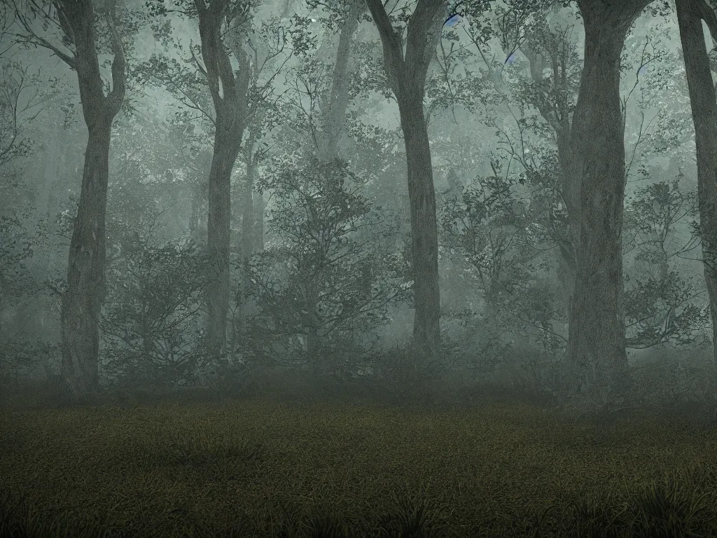 Prompt: scp-106 in a dark forest at night, high detail, photorealistic, maxon redshift render