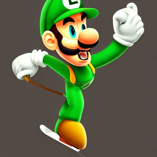 Image similar to luigi as a skater, vector art, artstation, 8 k, high detalied, cgsociety,