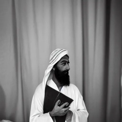 Image similar to a rare photo of the prophet muhammad. 5 0 mm lens, f 1. 8.