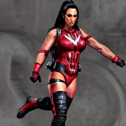 Image similar to Nikki Bella as a member of the avenger, detailed, realistic, 8K resolution,