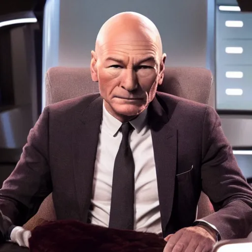 Prompt: Patrick Stewart in The Orville (2017)