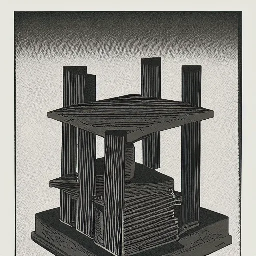 Image similar to a screen print of a overall view of an anthropological conceptual object on display on pedestal, anthroposcen, magical brutalism, anthropomorphic, fujifilm,