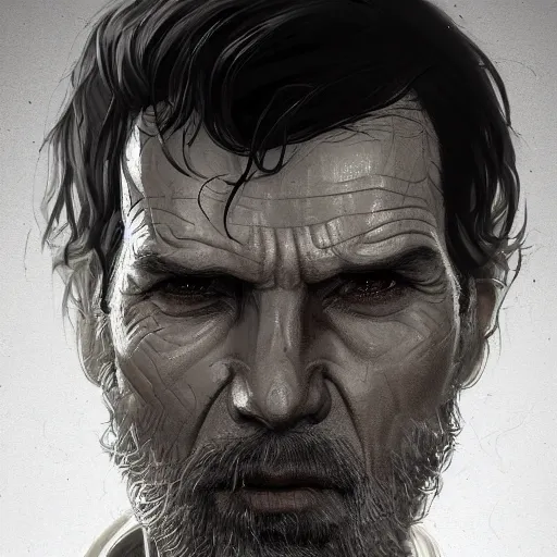 Image similar to portrait of a man by greg rutkowski, old jedi master, he looks like sam witwer, wearing gray jedi robes, star wars expanded universe, he is about 6 0 years old, highly detailed portrait, digital painting, artstation, concept art, smooth, sharp foccus ilustration, artstation hq