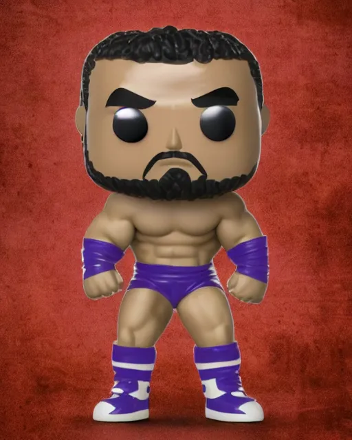 Image similar to Wrestler Funko Pop. Photographic, photography