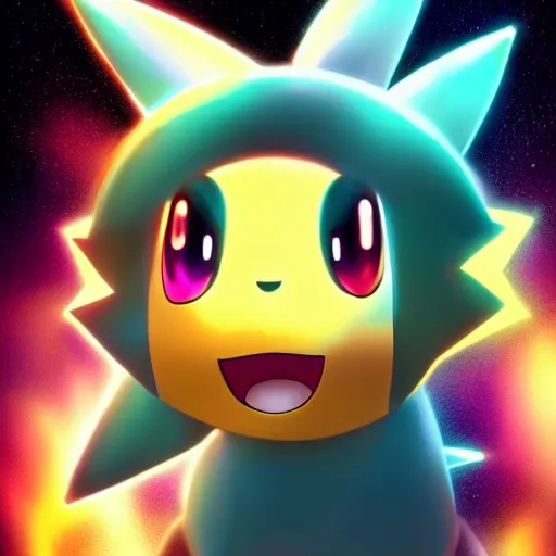 Image similar to cute portrait of shiny pokemon karrablast digital art, cinematic shot, dramatic lighting, ultra detailed