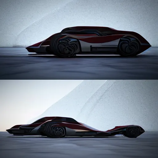 Image similar to khyzyl saleem car : medium size: 7, u, x, y, o medium size form panels: motherboard medium size forms : zaha hadid architecture big size forms: brutalist medium size forms: sci-fi futuristic setting: Ash Thorp car: ultra realistic phtotography, keyshot render, octane render, unreal engine 5 render , high oiled liquid glossy specularity reflections, ultra detailed, 4k, 8k, 16k: blade runner 2049 color colors : cinematic, high contrast: tilt shift: sharp focus