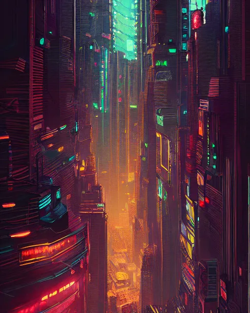 Image similar to beautiful painting of a cyberpunk new york inspired by phillipe stark, art by mike winkelmann, golden hour, illustration, highly detailed, simple, smooth and clean vector curves, no jagged lines, vector art, smooth, artstation