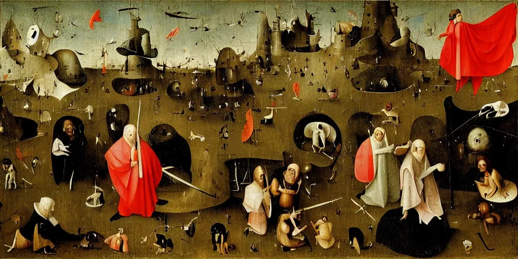 Image similar to an amusement part by hieronymus bosch