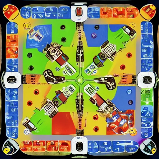 Image similar to A alien board game