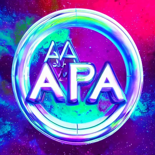 Image similar to a and w vaporwave logo, colorful, digital art, cosmic, 3 d high definition, trending on art station, photorealistic, high resolution, 8 k, octane, hyper detailed, insane details, intricate, elite, ornate, elegant trend, highly detailed and intricate, sharp focus, photography, unreal engine