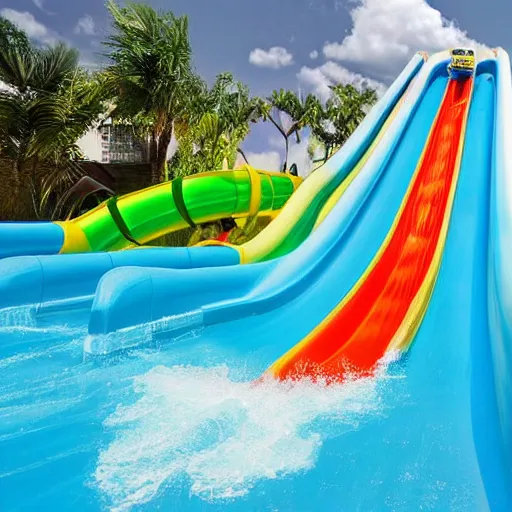 Image similar to water slide world