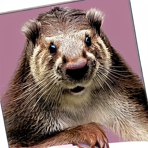 Prompt: justin bieber's face on a beaver.
