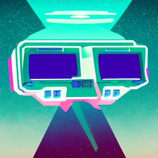 Image similar to lofi vaporwave retro futurism album artwork