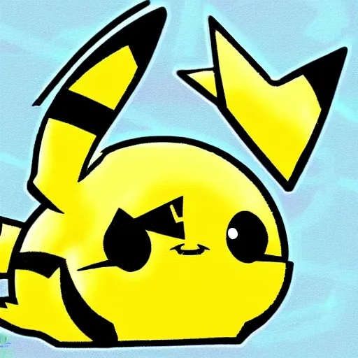 Image similar to pikachu in digimon adventure style