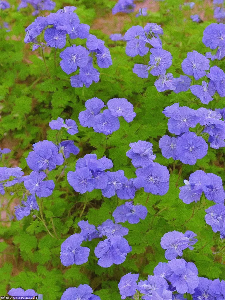 Image similar to well the telephone was ringing in a corridor of blue, a geranium came out of it reminded me of you