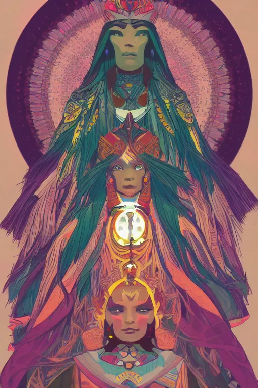 Image similar to Hopi kachina, symmetrical features, cinematic lighting, soft bokeh, fantasy, modern, colourful, highly detailed, digital painting, artstation, deviantart, concept art, sharp focus, illustration, by alphonse mucha