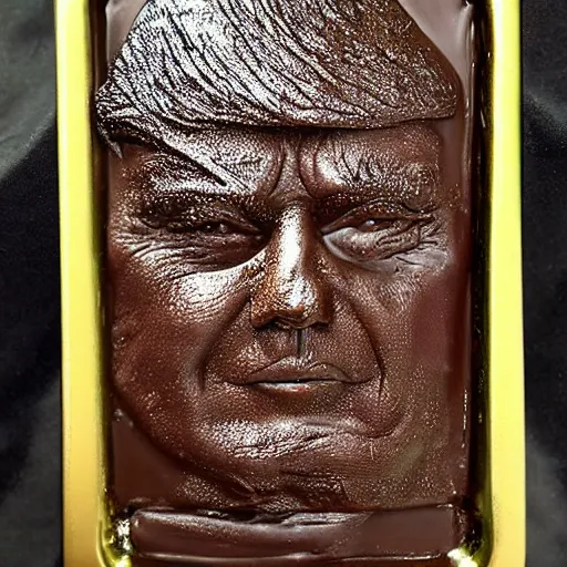 Image similar to dark chocolate trump relief