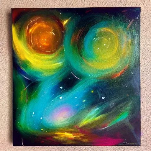 Prompt: “luminal space oil panting”