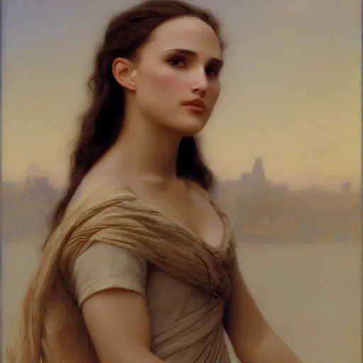 Image similar to Painting of Natalie Portman, Art by william adolphe bouguereau, Extremely detailed, 4K, Award winning,