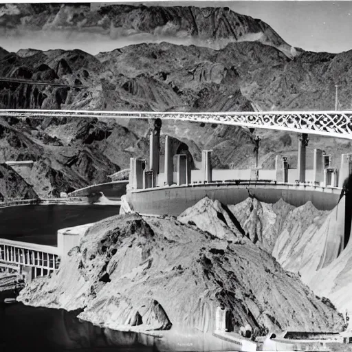 Prompt: aftermath of the atomic bombing of hoover dam