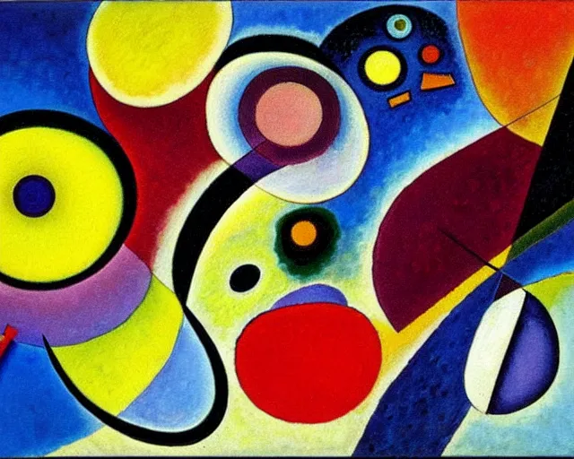 Image similar to a painting by kandinsky