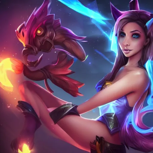 Image similar to hot picture of zoe from league of legends