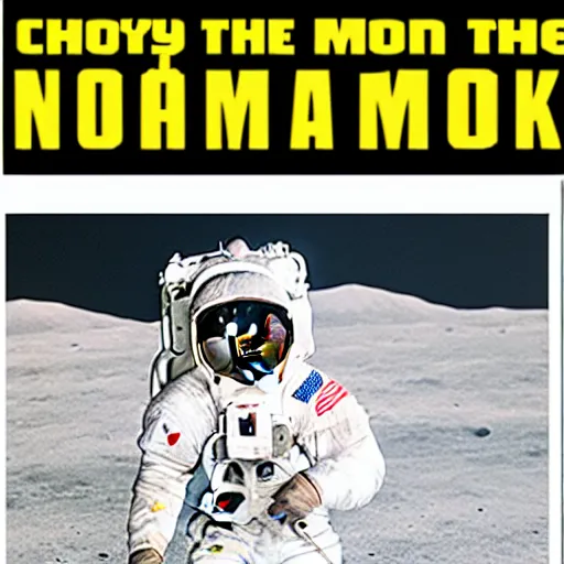 Image similar to Chuck Norris on the moon