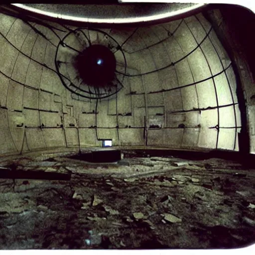 Prompt: abandoned!!!!!! cold war radar installation, autochrome