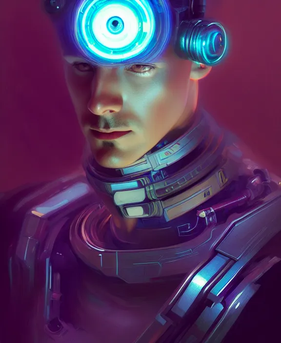 Image similar to a whirlwind inside the metaverse, guy, male, man, hologram, half body, neurochip, android, cyborg, cyberpunk face, by loish, d & d, fantasy, intricate, elegant, highly detailed, colorful, digital painting, artstation, concept art, art by artgerm and greg rutkowski and alphonse mucha