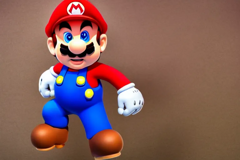 Image similar to Super Mario, photographed by Canon EOS, cinematic lighting, natural complexion, extremely high definition shot, aesthetic canon of proportions