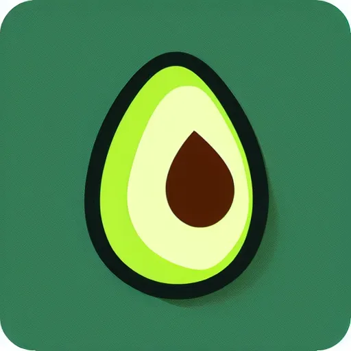 Prompt: ios app icon, travel, avocado