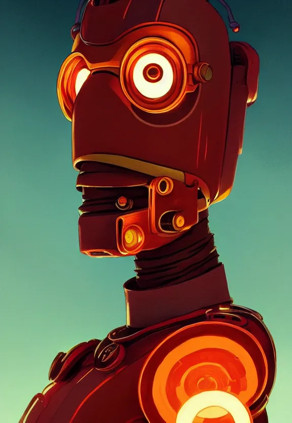 Image similar to portrait of bender from futurama, looking at camera, stylish, extremely detailed, digital painting, artstation, concept art, smooth, sharp focus, illustration, ambient lighting, art by artgerm and greg rutkowski and alphonse mucha and simon stalenhag