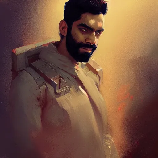 Image similar to A portrait of Rahul Kohli, star wars art, art by greg rutkowski, matte painting, trending on artstation