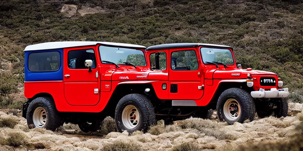 Image similar to “2022 Toyota FJ40, ultra realistic, 4K”