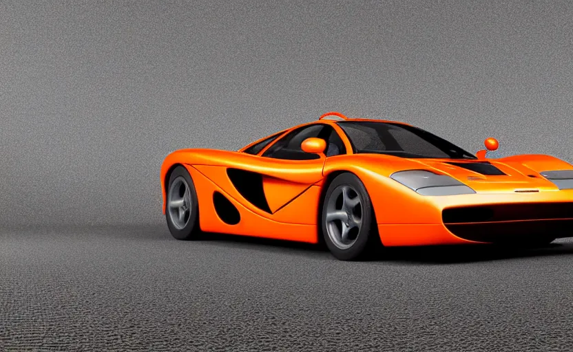 Image similar to “A 1998 McLaren F1 road car, in the style of Pixar, octane 3d render, 8k, (high quality), (extremely detailed), studio lighting”