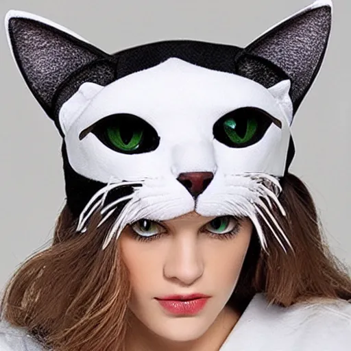 Image similar to cat styled hat highly detailed, smooth, sharp focus