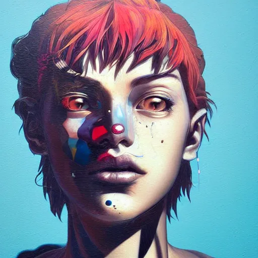 Prompt: citizen portrait soft light painted by james jean and tooth woo, inspired by cowboy bebop anime, smooth face feature, intricate oil painting, high detail illustration, sharp high detail, manga and anime 1 9 9 9